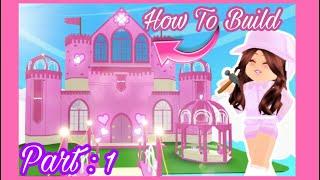 How to build NEW PINK SKY CASTLE Part: 1 (Roblox)