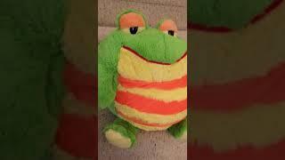 Mushabelly Chatter Jay @ Play 12 IN Plush Green Yellow Orange Frog Rumer  Talks