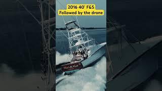 Following a 40 ft F&S Express #fishing Boat with the Drone