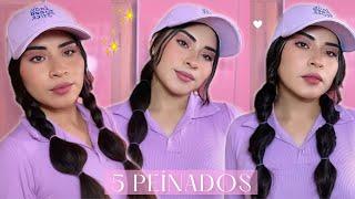 5 Peinados Rápidos con Gorra aesthetic y coquetos!