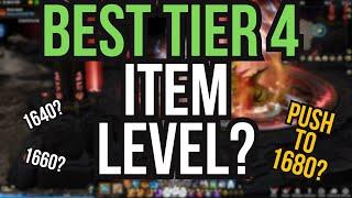 BEST Item Level for Main and Alts in Tier 4 Lost Ark