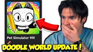 THE DOODLE WORLD UPDATE IN PET SIMULATOR 99 IS HERE AND IT'S AMAZING!!