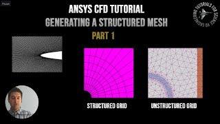 ANSYS CFD Meshing Basics: How to create a Structured (Face) Mesh,  Part 1 - Rocket Nosecone