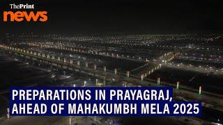 Drone visuals of preparations in Prayagraj, ahead of MahaKumbh Mela 2025