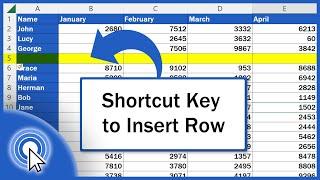 Shortcut Key to Insert Rows in Excel (Excel Shortcuts)