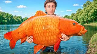 My $1 Goldfish Grew into a Monster fish!