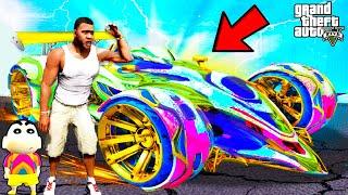 Franklin UPGRADING and TRANSFORMING Fastest GOD CAR in GTA 5 | SHINCHAN and CHOP