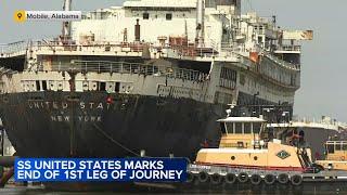 SS United States arrives in Alabama, the last stop before its final destination