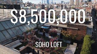 $8.5Million SoHo Loft with a Massive Private Rooftop (Even Outdoor Shower)