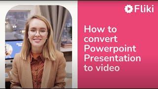 How to convert PPT to video in under 2 minutes - Fliki