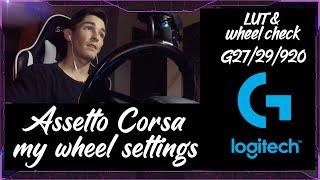 Assetto Corsa Wheel setup + MY SETTINGS! (Logitech Wheels)#wheelsettings #assettocorsa #drifting