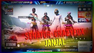 SENATOR CRAZYFOX O'RTASIDA YANA JANJAL || #pubg #senator