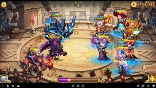 Idle Heroes: E5 Flame Strike in action