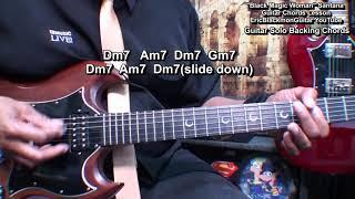 BLACK MAGIC WOMAN Santana Guitar Chords Lesson Tutorial TABS @EricBlackmonGuitar