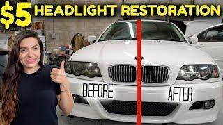 HEADLIGHT RESTORATION KIT UNDER $5 -Does it WORK?
