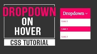 Dropdown On Hover CSS | Pure CSS Tutorial