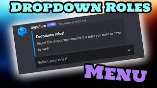 How to create DROPDOWN role menu on Discord!