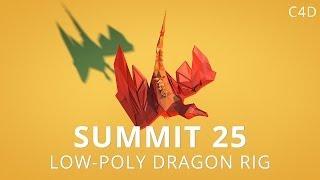 Summit 25 - Low-Poly Dragon Rig - Cinema 4D