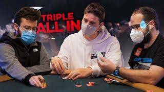 Triple ALL IN con AA para bote gigante 