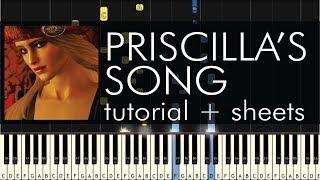 The Witcher 3 - The Wolven Storm (Priscilla's Song) - Piano Tutorial - Synthesia