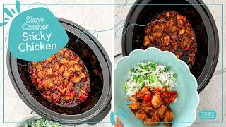 Healthy Slow Cooker Sticky Chicken Recipe - Easy Fakeaway - My Kids LOVE this recipe