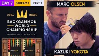 Backgammon World Championship 2024 - DAY 7, Stream 1 P1 - High Roller Semis & Main Undefeated Semis