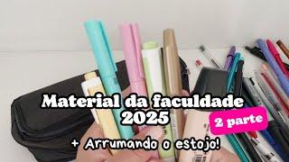 Material escolar da faculdade 2025 (Parte 2) #faculdade #papelaria #contabilidade