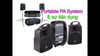 Định rõ phân khúc dòng loa Portable PA System và tính tiện lợi. #peavey #behringer