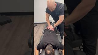 ASMR Chiropractic drop adjustment for pelvic pain relief  #chiropractic #chiropractor #adjustment
