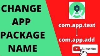 How to change package name android app project in android studio 2022