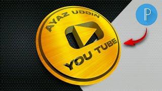 Youtube logo design tutorial pixellab tutorial |Pixellab tutorial |professional logo kaise banaye