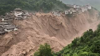 2 Minutes Ago: JAW-DROPPING Landslide Destroys Entire Chinese Village