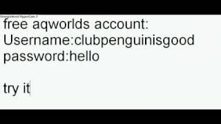 Free aqworlds account