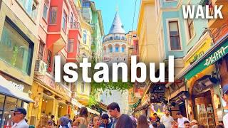 ISTANBUL, Turkey 4K Walking Tour 2025 | HISTORIC CITY WALK: Hagia Sophia, Blue Mosque, Galata
