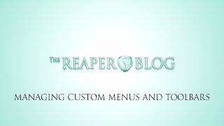 Managing Custom Menus and Toolbars