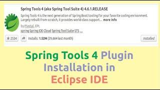 How To Install Spring Tools 4 Plugin in Eclipse IDE | Java Inspires