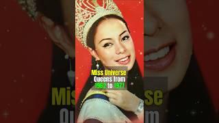 Miss Universe Queens from 1962 to 1971: Iconic Beauty Queens Who Made History #shorts