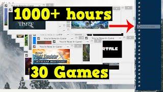 How to Idle 30 games AT ONCE on Steam (Idle Master Extended, Tutorial)