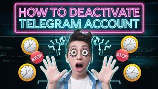 How to Deactivate Telegram Account | Delete Telegram account on iPhone