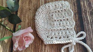 ЧЕПЧИК крючком 0-6 месяцев / CROCHET CAP 0-6 months