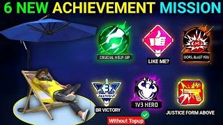 How To Complete All Achievement Mission | Free Emote Kaise Milega | Achievement Mission  FF Mission