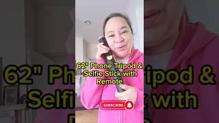 AWESOME!!  62" Phone Tripod & Selfie Stick. Get yours now! #selfiesticks #tripod #phonetricks