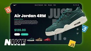 Animated Website Hero Template using Html CSS And JS | Shoes Website with JS Reveal Effect