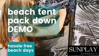 SUNPLAY Australia beach tent pack down DEMO