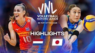 Netherlands  vs. Japan  - Highlights | Week 1 | Women's VNL 2025