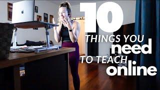 10 things you NEED to teach ONLINE FITNESS | how to start teaching group fitness online