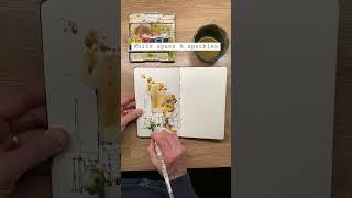 The urban sketchbook. White space and speckles.