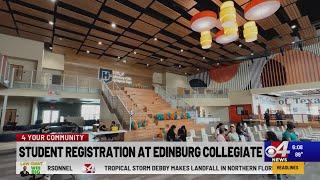 Student registration at Edinburg CISD Collegiate High School