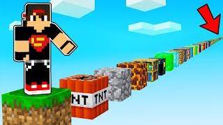 ماين كرافت : القفز على جميع بلوكات ماينكرافت | Minecraft !!