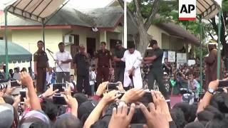 Gay Couple Publicly Caned in Indonesia